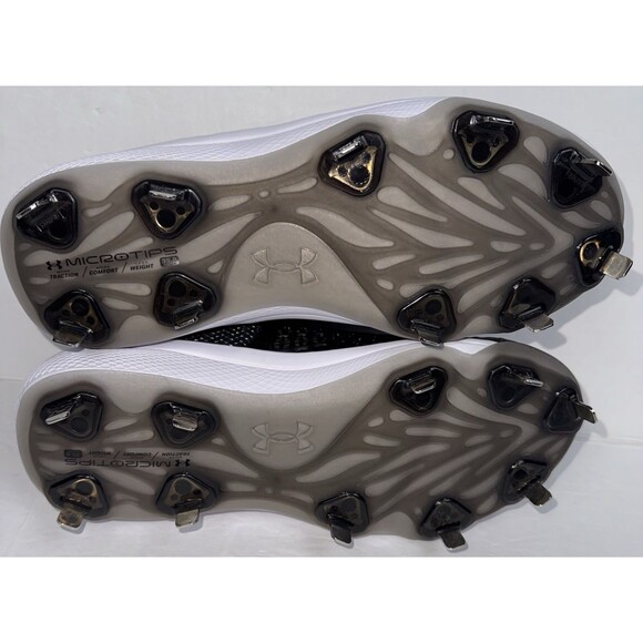 Under Armour Glyde 2 MT LE Womens Size 7.5 Black Softball Cleats Metal Athletic - Picture 7 of 8